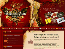 Tablet Screenshot of andreonicards.com